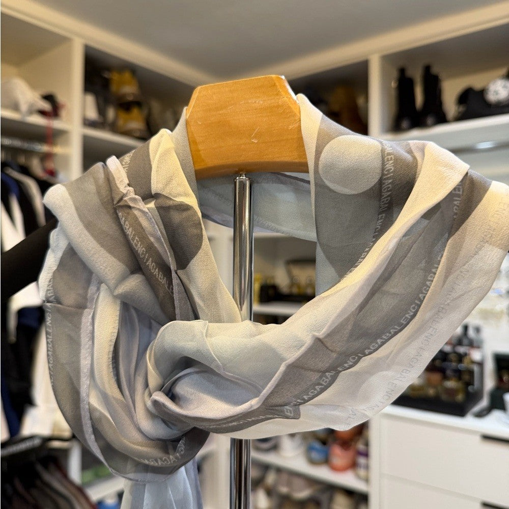 Balenciaga Paris Multicolor Scarf silk