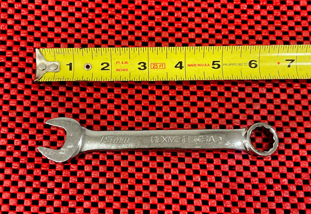 NEW Snap On Tools OEXM15B METRIC 15 mm Short Combination Wrench 12-Point USA