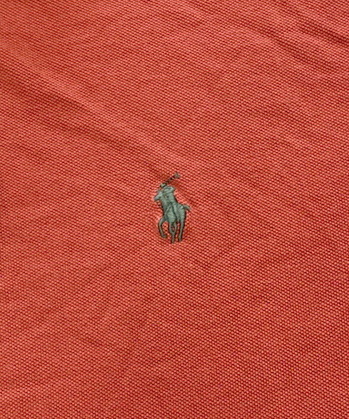 Polo Ralph Lauren Men's Size Large Maroon Short-sleeve Polo/shirt Casual button
