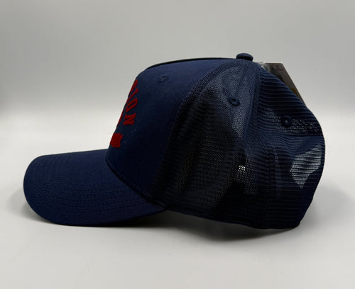 Champion 1919 Physical Education Trucker Hat Navy Blue Mesh Adjustable Snapback