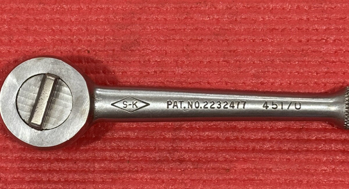 SK Tools 45170 3/8'' Drive Knurled Handle Ratchet Diamond Logo USA