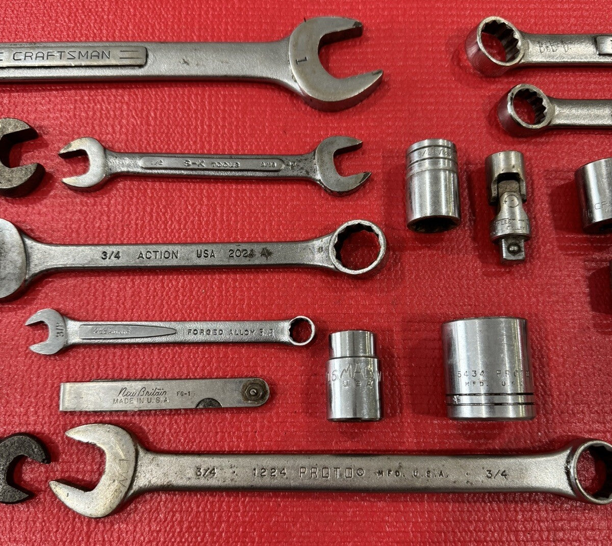 Vintage Lot of 30 USA Tools- Mac,S-K,Craftsman,Proto,NewBritain,Billings