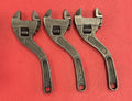 Westcott 10” No. 80 Adjustable Wrench Curved Handle Keystone MFG Buffalo 3pc Lot