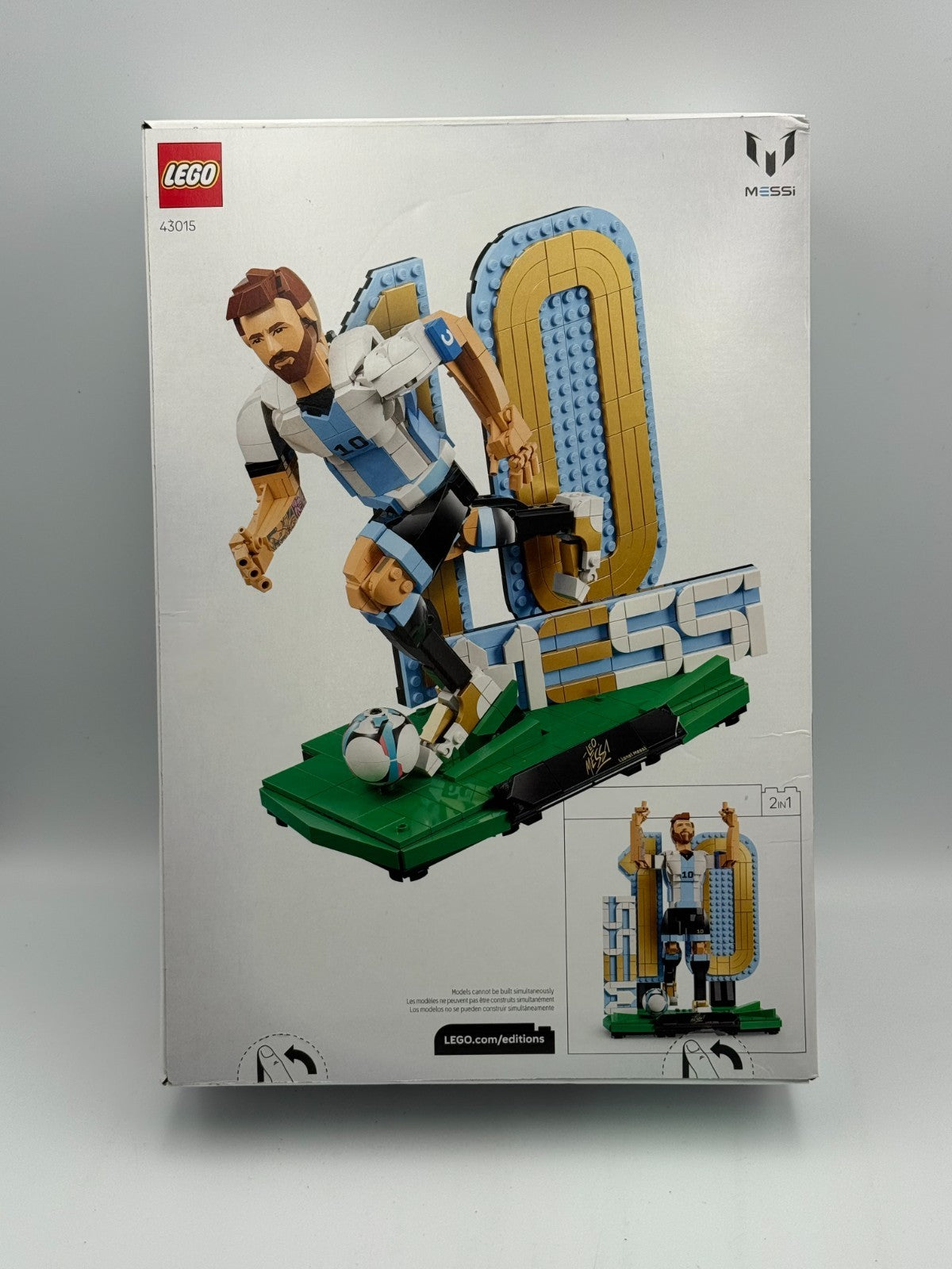 NEW LEGO Editions Lionel Messi Soccer Legend Building Toy Construction Set 43015