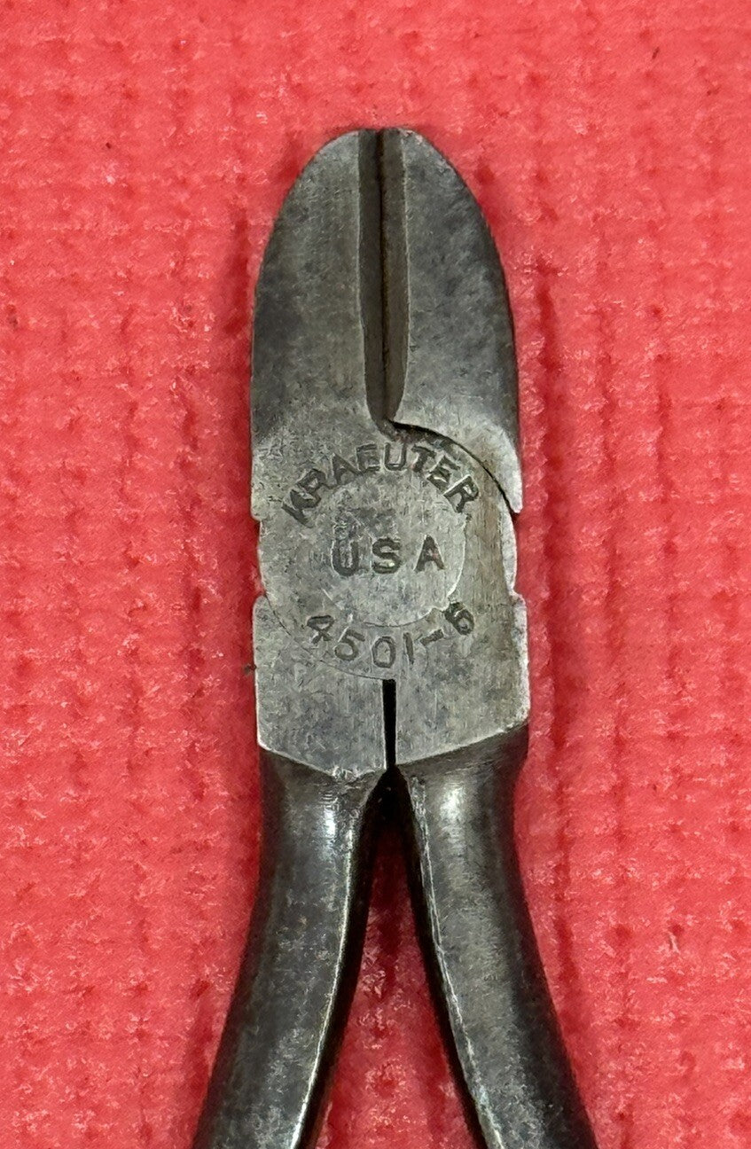Vintage Kraeuter 4501-6  6”Diagonal Cutting Pliers Wire Cutters  Made In USA