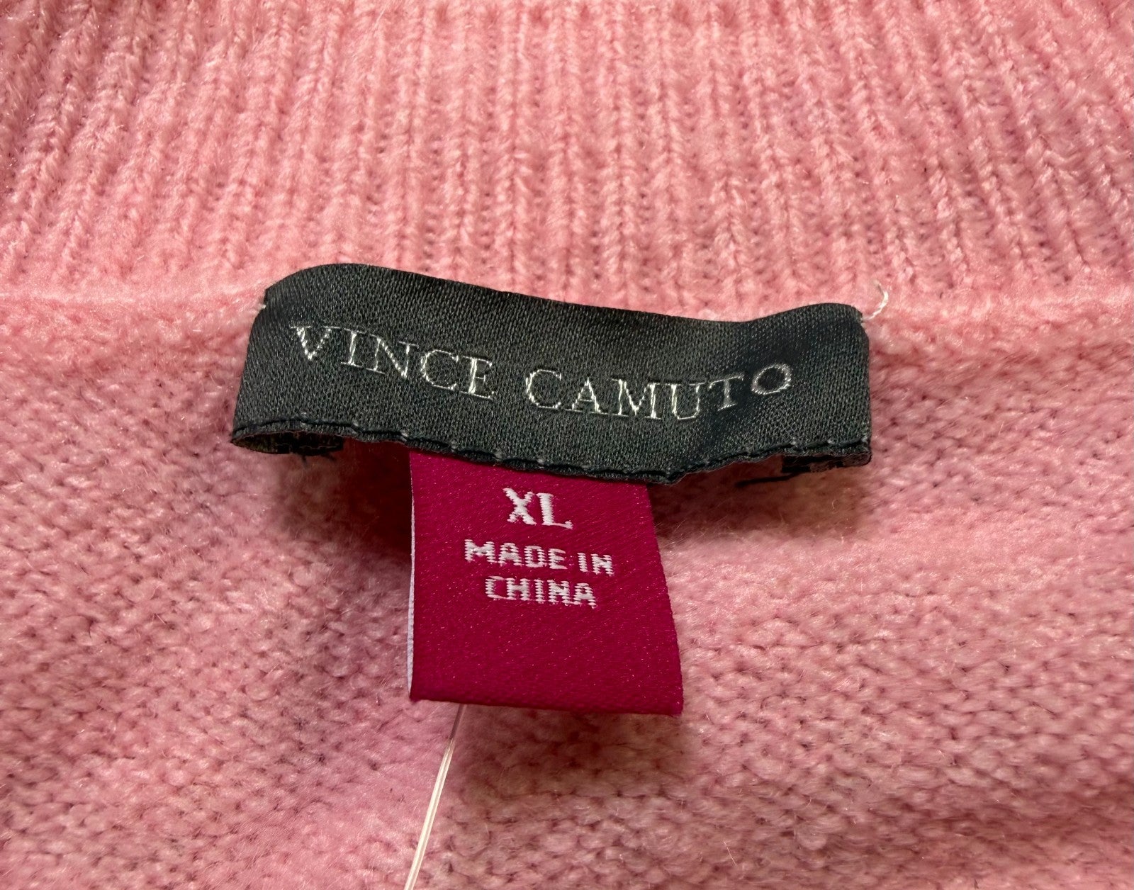 NWT Vince Camuto Valentine's Pullover Sweater Women's X-Large Pink Long Sleeve