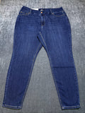 NWT Seven7 Tummyless Skinny Jeans Women's 20W Blue Denim Medium Wash 5-Pockets