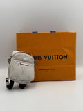 Louis Vuitton Taigarama Discovery Backpack Bag Charm White Key Holder M69318