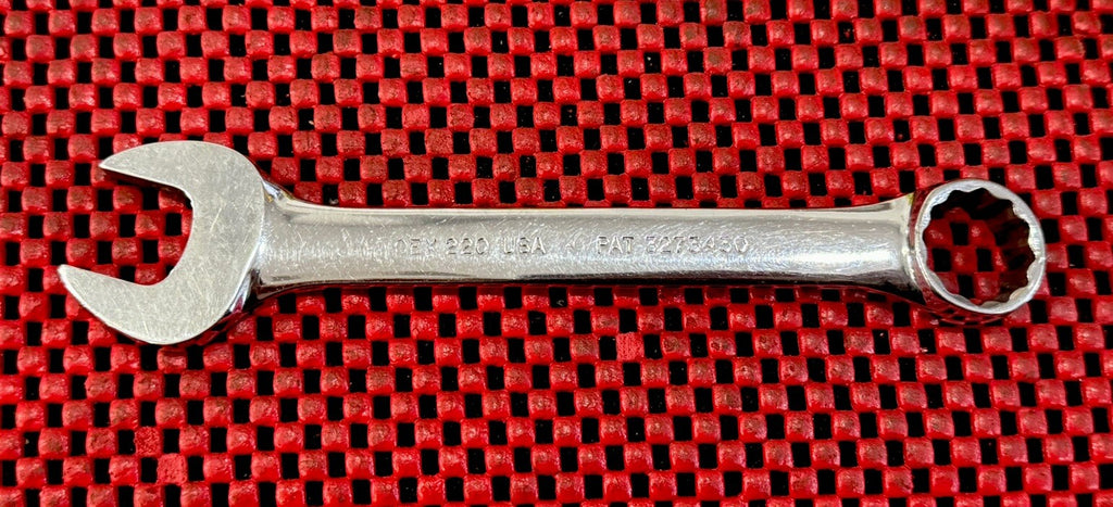 Snap-On Tools OEX220 11/16" Short Handle Combination Wrench 12PT Underlined Logo