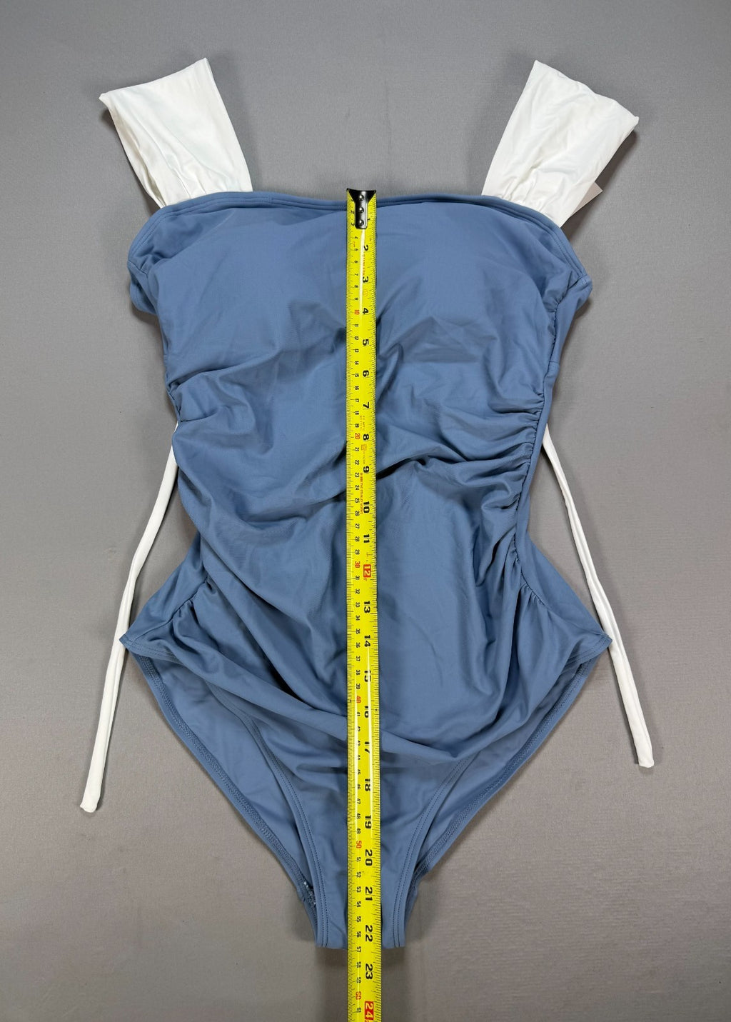 NWT B2prity One Piece Swimsuit Women’s Medium Blue Ruched Tummy Control Beach