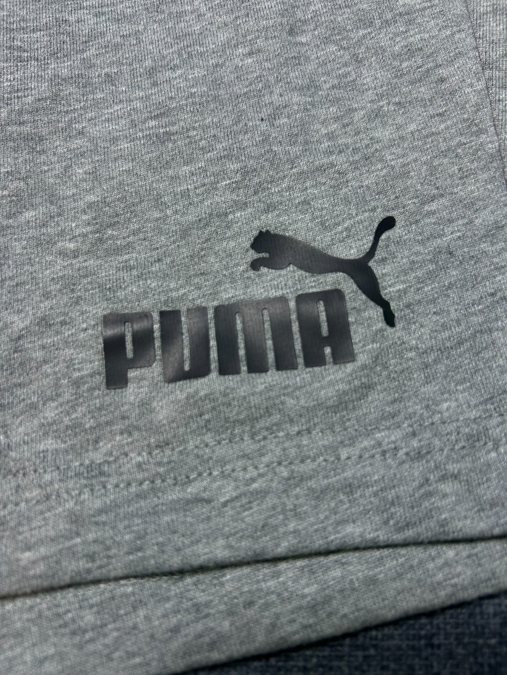 NWT Puma ESS Jersey Shorts Men's 2XL Gray Elastic Waist Drawstring Lightweight