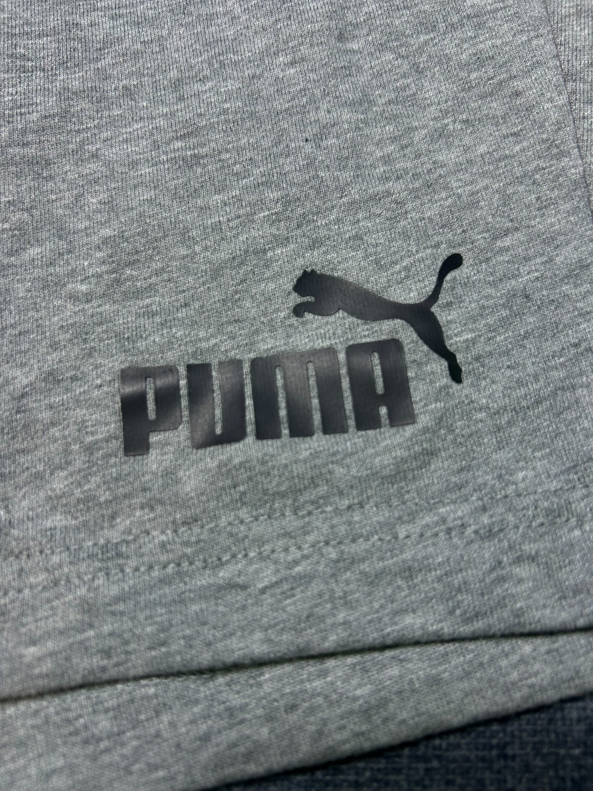 NWT Puma ESS Jersey Shorts Men's 2XL Gray Elastic Waist Drawstring Lightweight