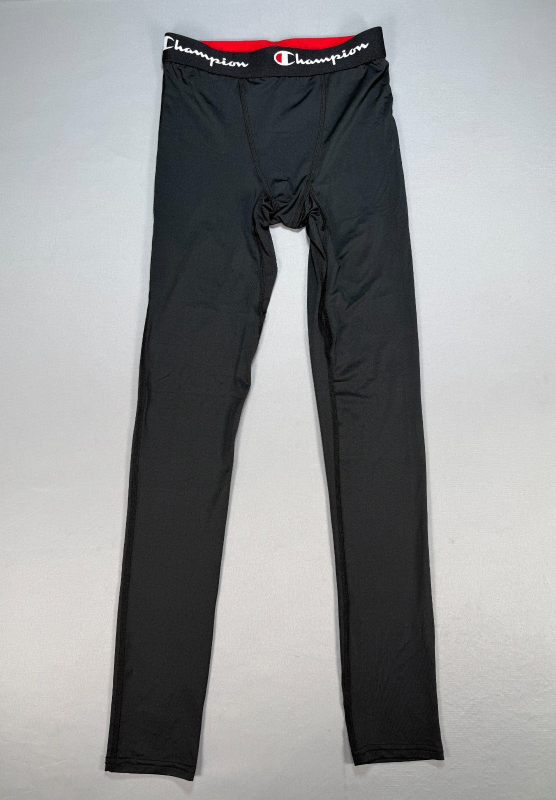 Champion Compression Leggings Men's XL Black Logo Waistband Stretch Athleisure