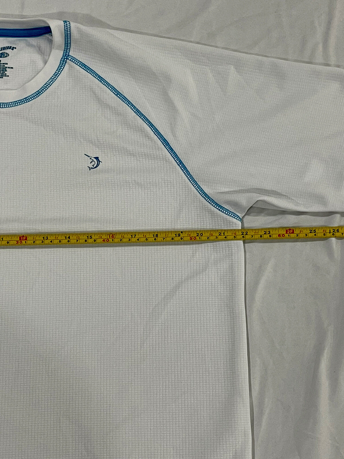 Reel Legends T Shirt Short Sleeve White Blue Fishing Men’s Size M Medium  B1