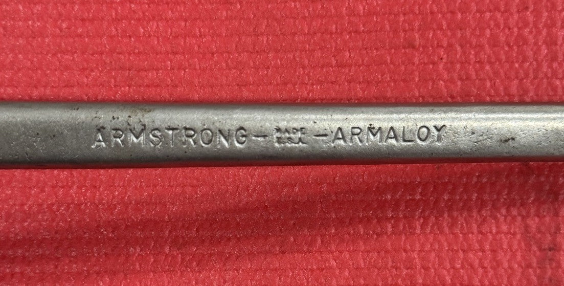 Vintage Armstrong Tools No.7027 Armaloy 19/32” X 11/16” Double Box Wrench USA