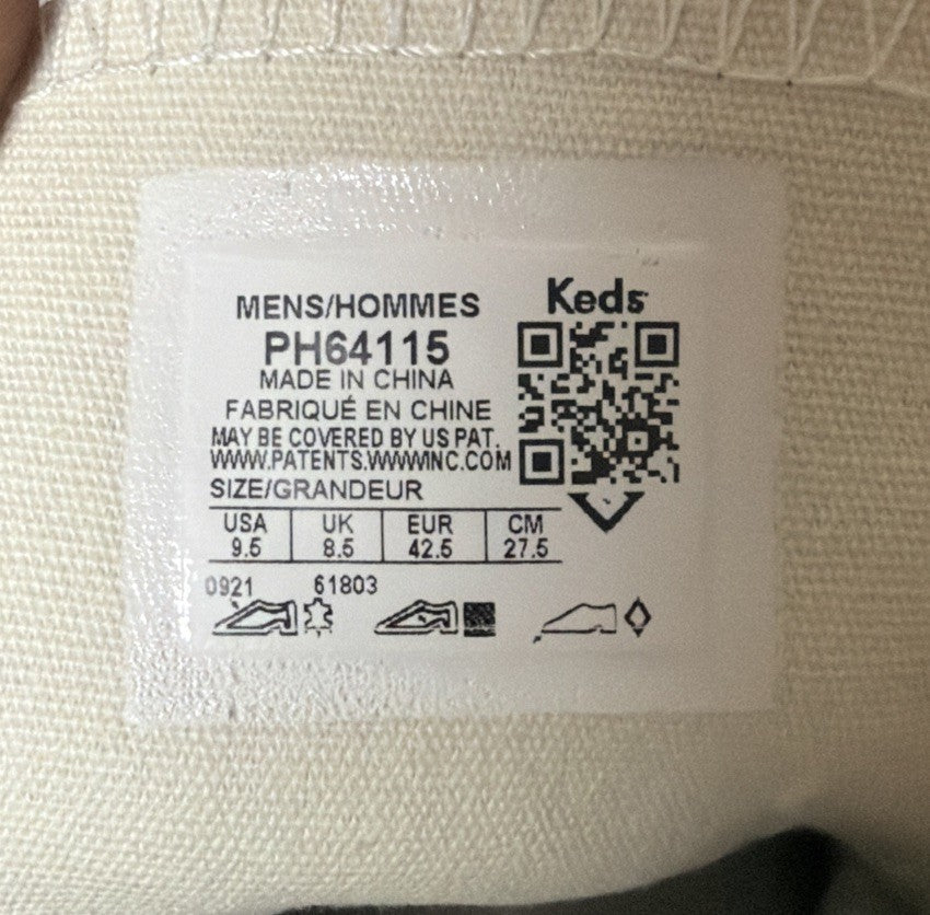 Pro-Keds Royal Men's size 9.5 Hi Lace Up White Leather Canvas Shoes Sneaker