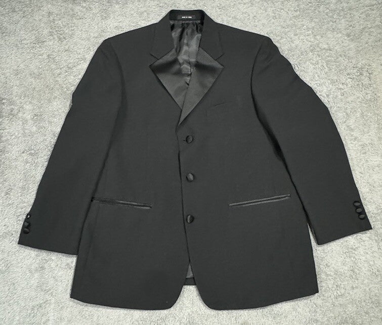 NEW Soprano Men's Size 42S Black Sports Coat Blazer Suit Jacket 3 Button