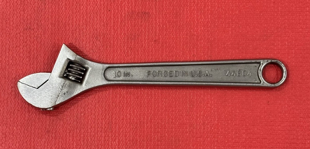 VINTAGE CRAFTSMAN 44604 10" 250MM ADJUSTABLE WRENCH/Crescent Wrench  Made In USA