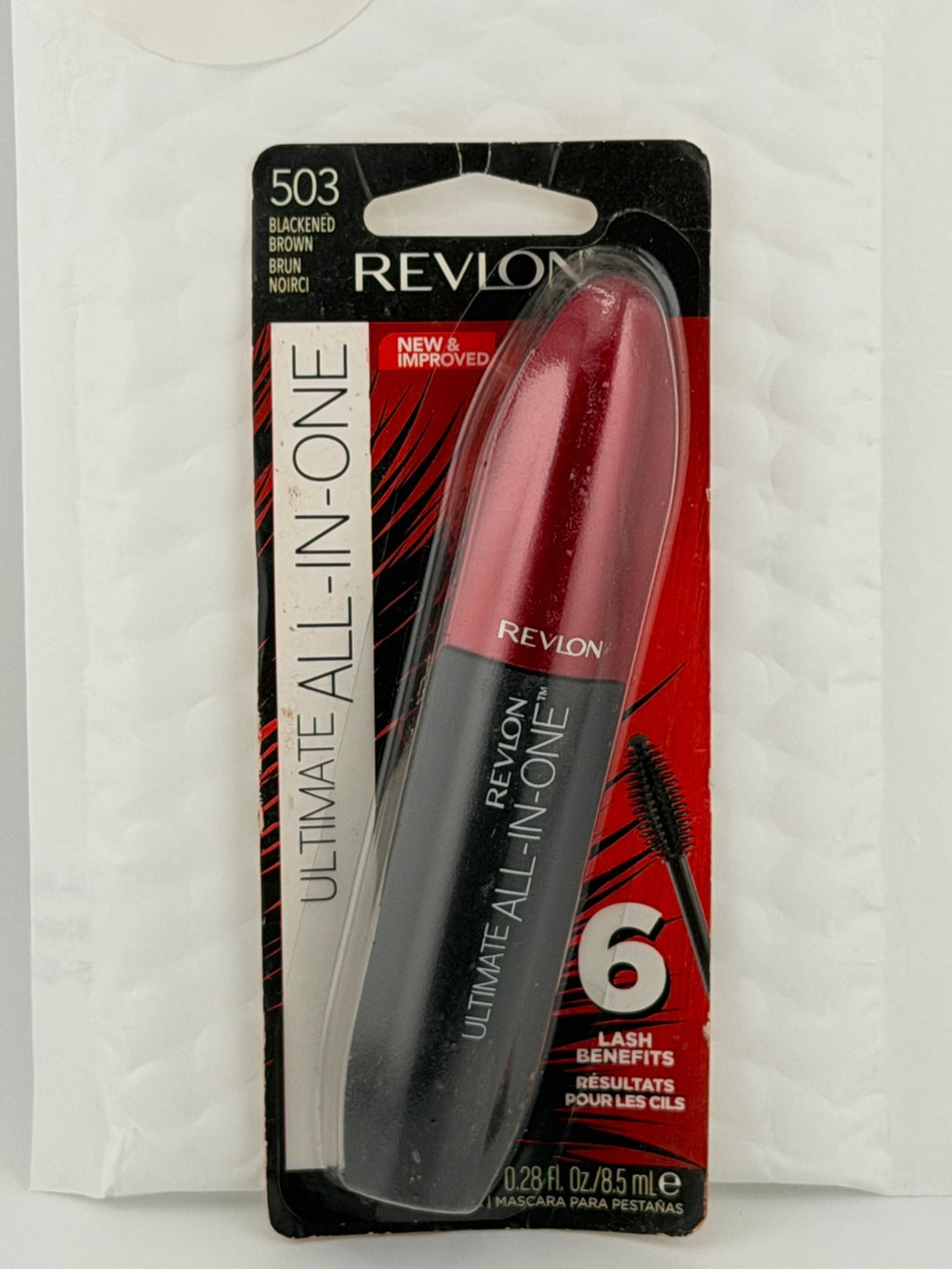Revlon Ultimate All-In-One Volumizing Mascara, 503 Blackened Brown - 0.28 fl oz