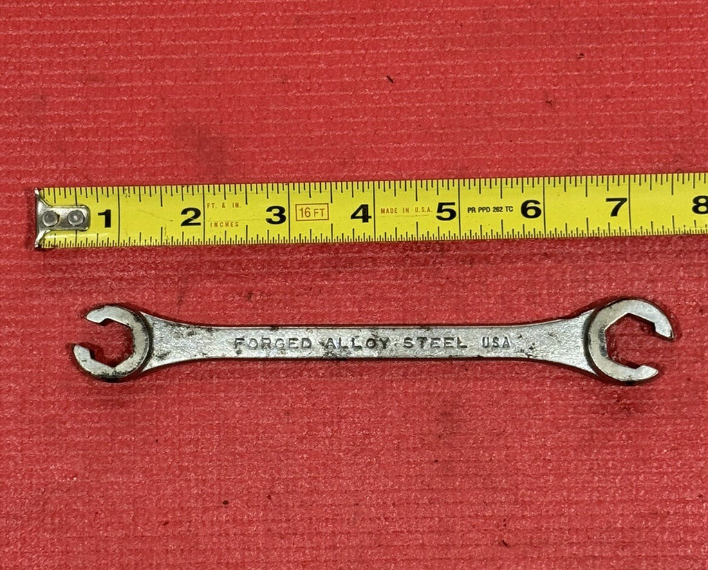 Vintage New Britain NDF-552, SAE 1/2" X 9/16" Flare Nut Line Wrench Made in USA