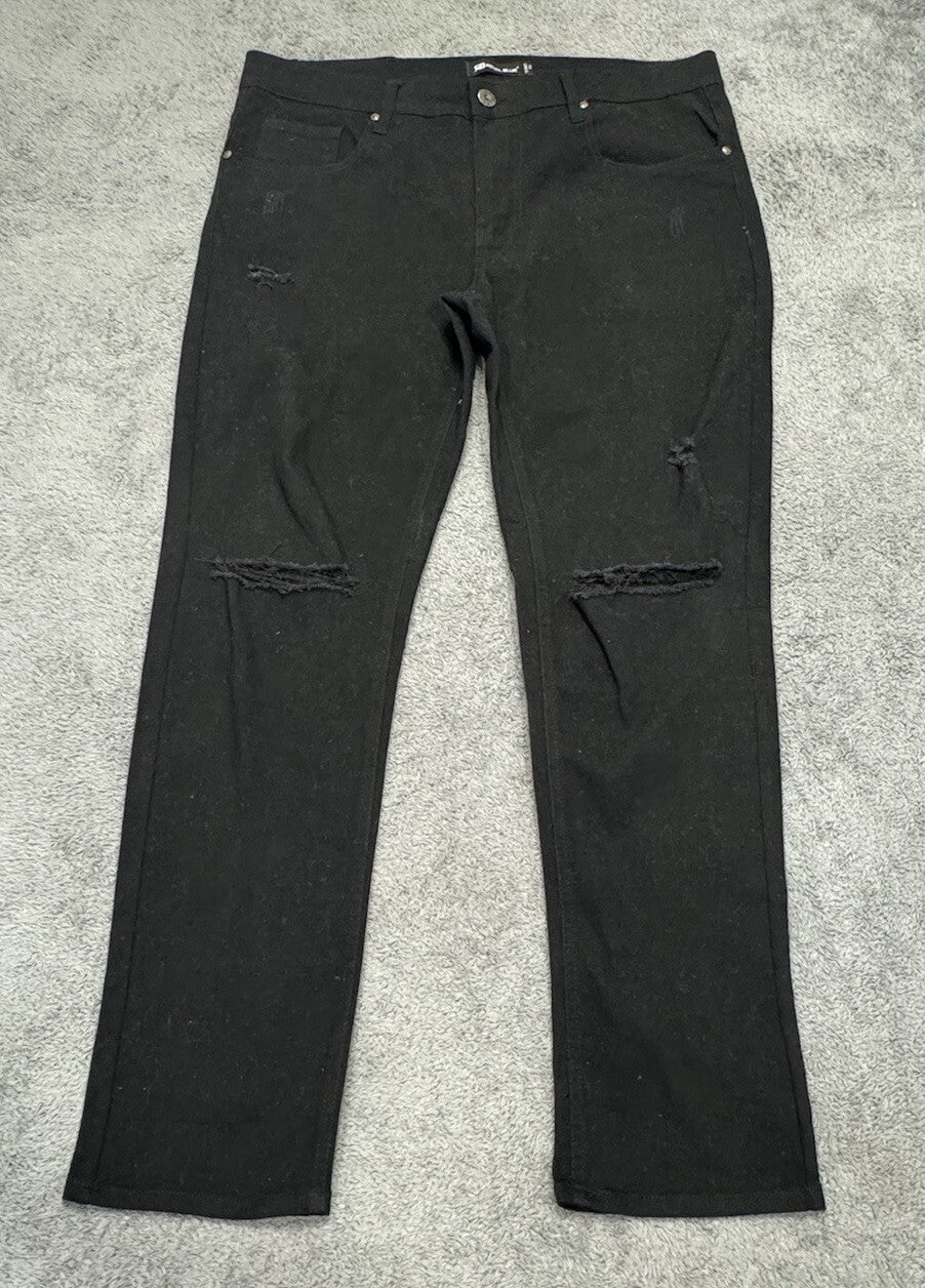 NEW Royal Blue Men's Size 36 X 30 Skinny Fit Black Jeans