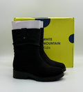 New White Mountain Slouch Boots Kids 1 Black Faux Leather Mid-Calf Side Zipper