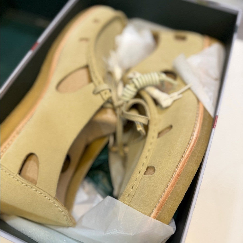Clarks Brixham Beige Suede Loafers