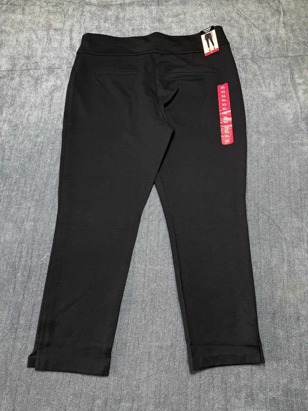 NWT Express Ponte Pants Women's XL Black Straight Leg Casual Wear Preppy Pull-On
