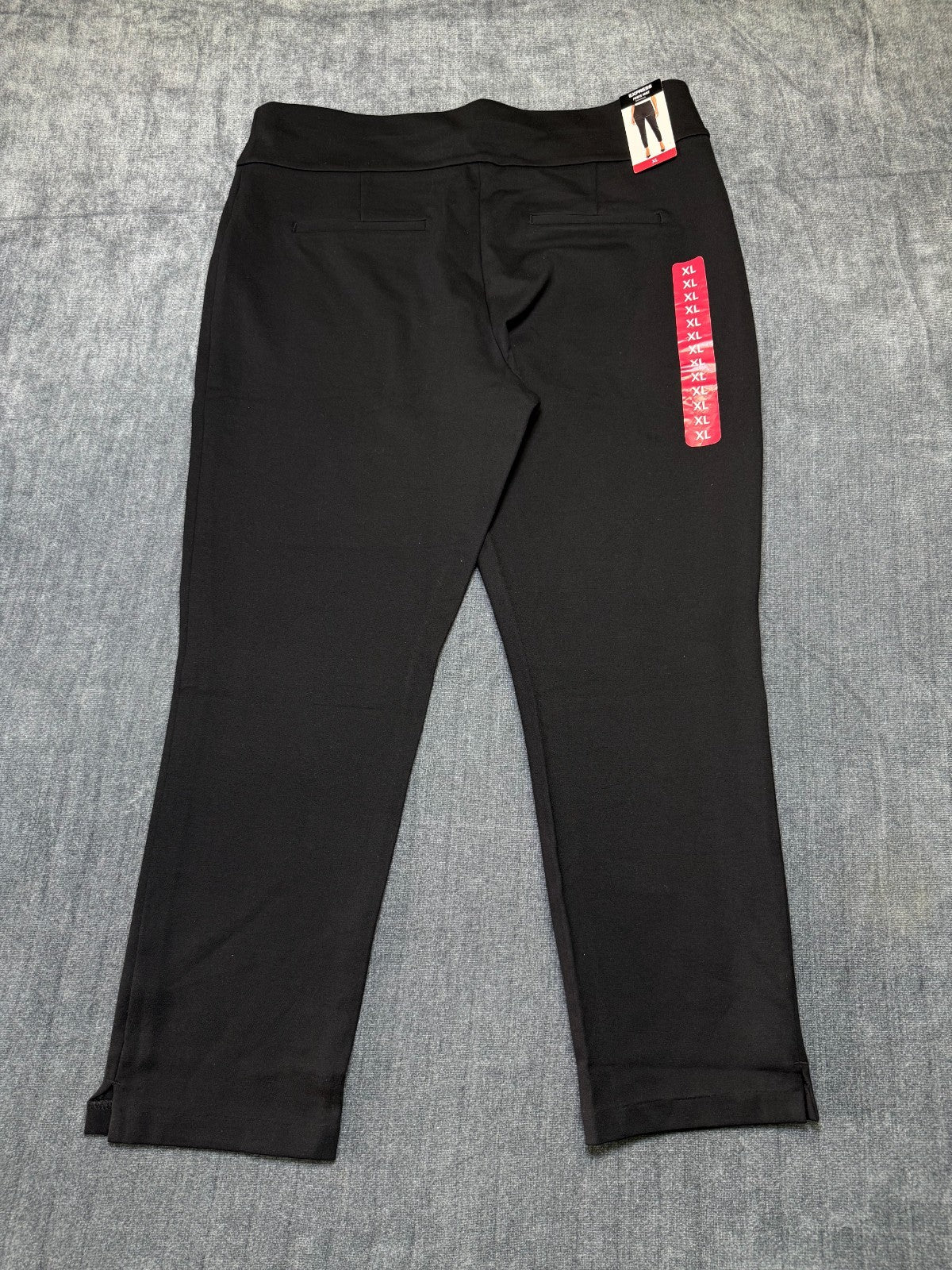 NWT Express Ponte Pants Women's XL Black Straight Leg Casual Wear Preppy Pull-On