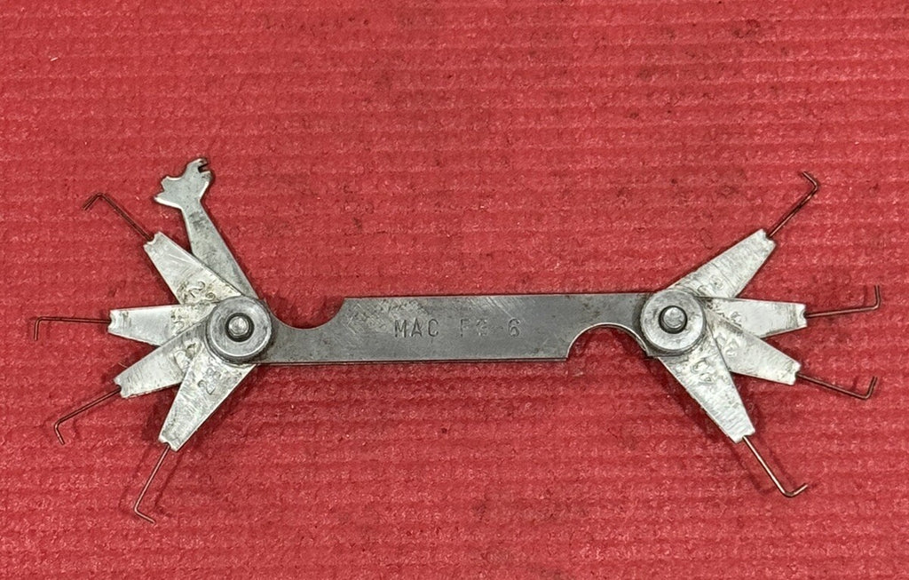 Vintage Mac Tools FG-6 Spark Plug Gap Gauge Tool Made in USA