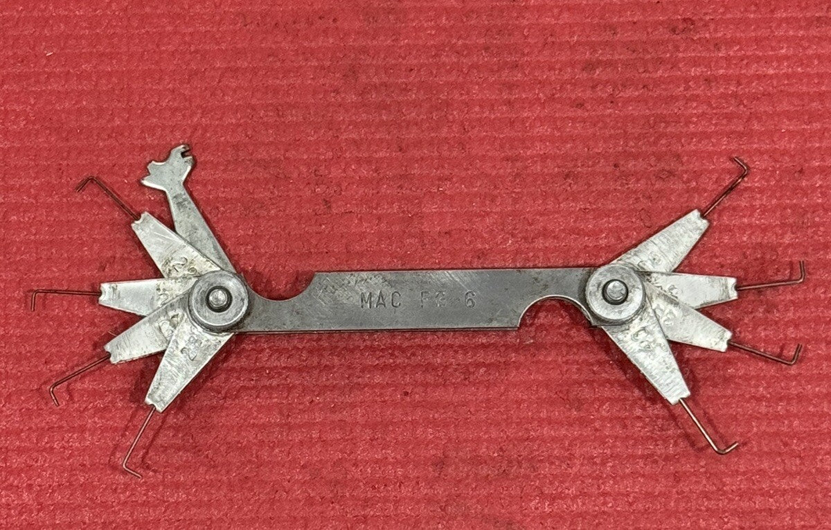 Vintage Mac Tools FG-6 Spark Plug Gap Gauge Tool Made in USA
