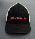 Columbia Unisex Small/Medium Black & White hat With Pink Logo Breast Cancer C1