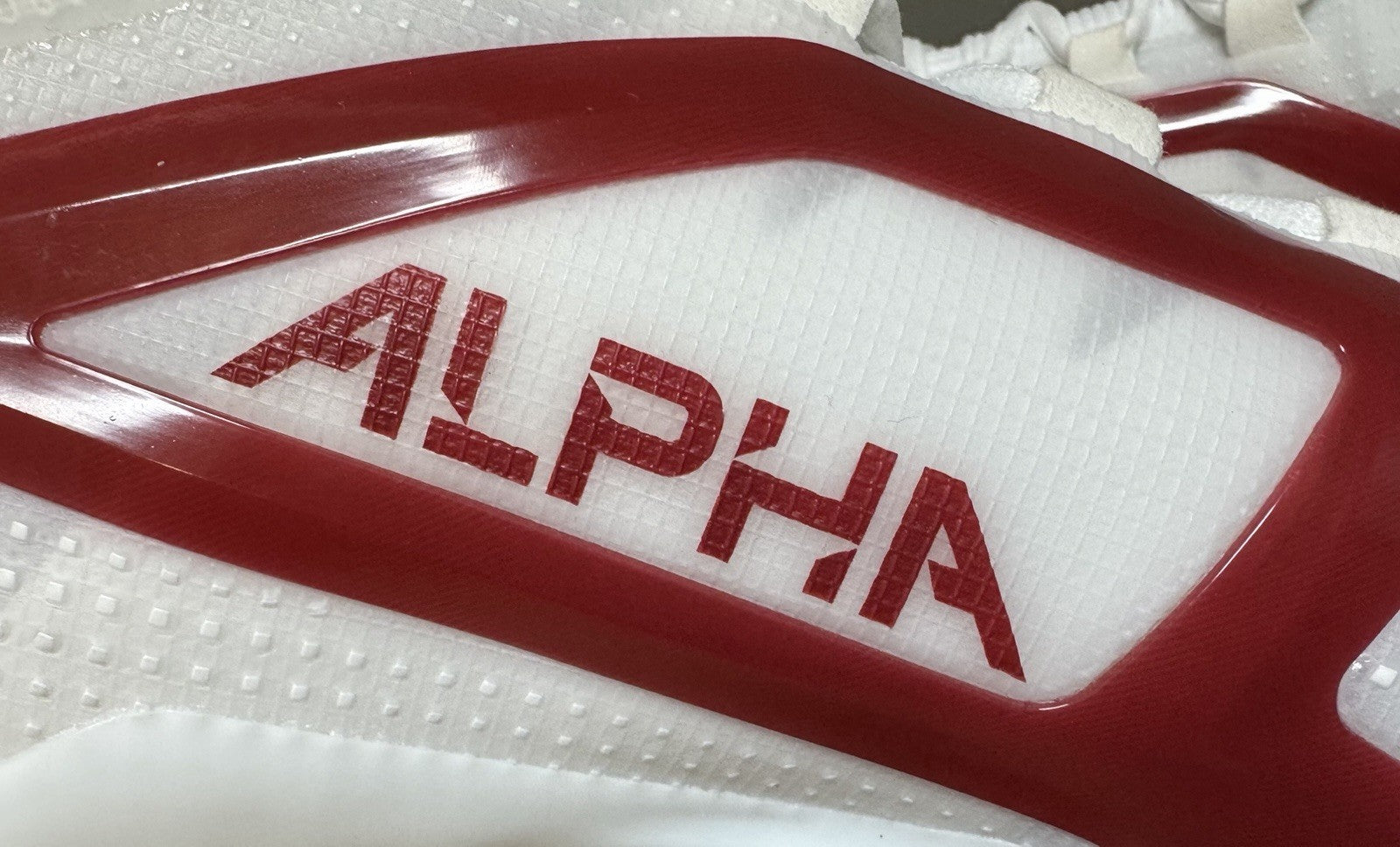 NEW Nike Alpha Menace 4 Elite Football Cleats White | Red MEN'S SIZE 13.5
