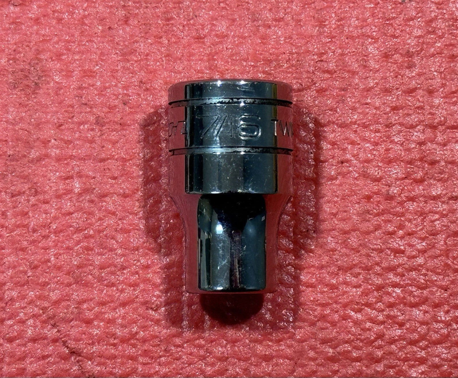 Snap-on Tools TW141A, 7/16" SAE, 1/2" Drive, 6 Point Chrome Socket Made in USA