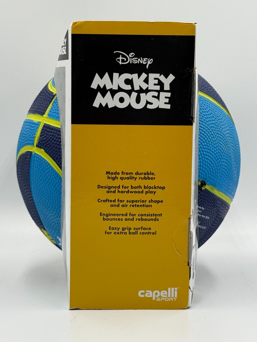 New Disney Mickey Mouse Basketball Kids Official Weight Blue Yellow - Size 3