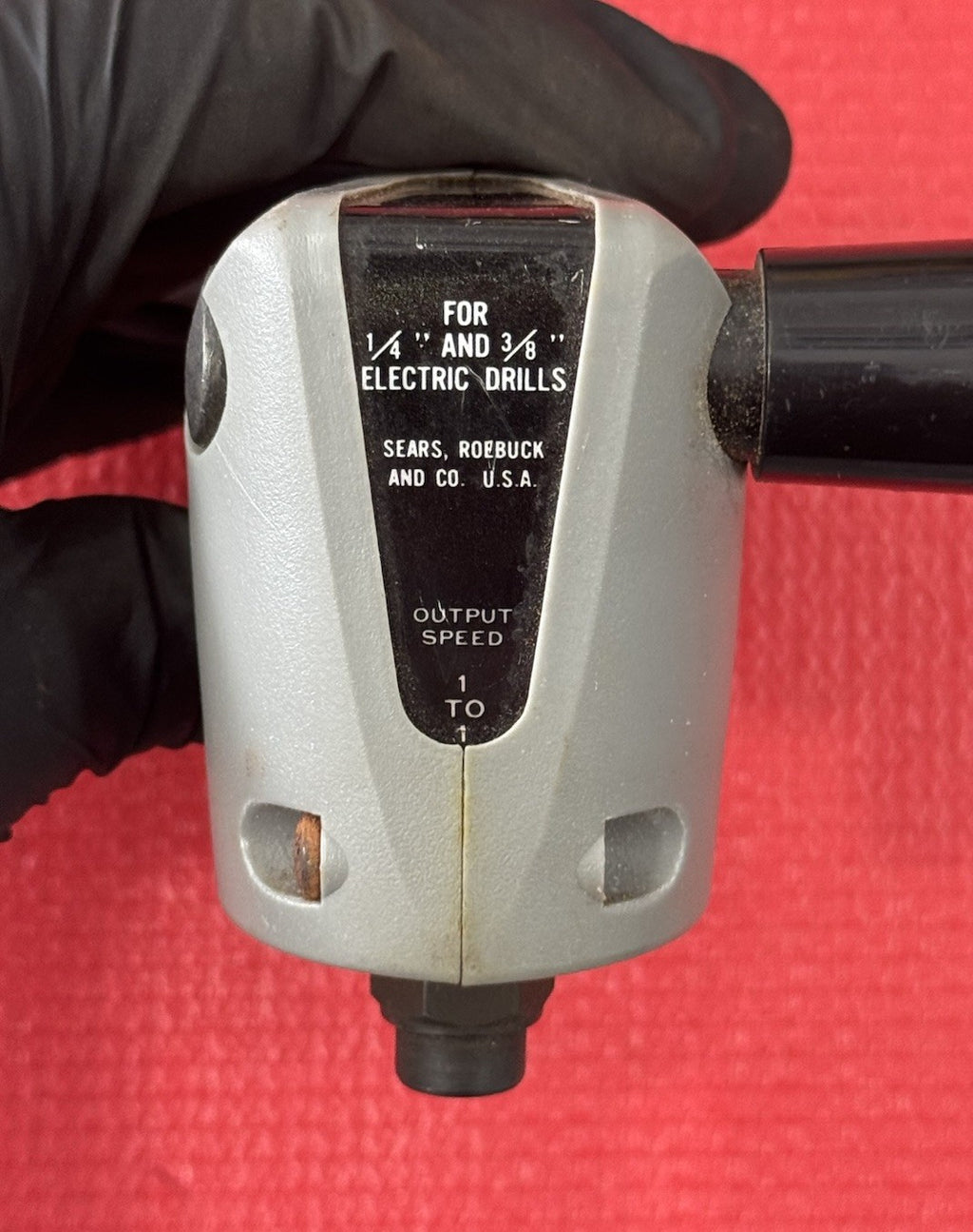 VINTAGE Sears Craftsman 335.26271  Drill 90 Angle Head 1/4" or 3/8" Made In USA