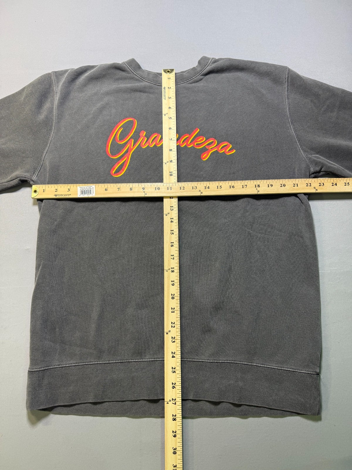 NWOT Grandeza Crew Neck Cotton Sweatshirt Men’s Large Gray Long Sleeve Outdoor
