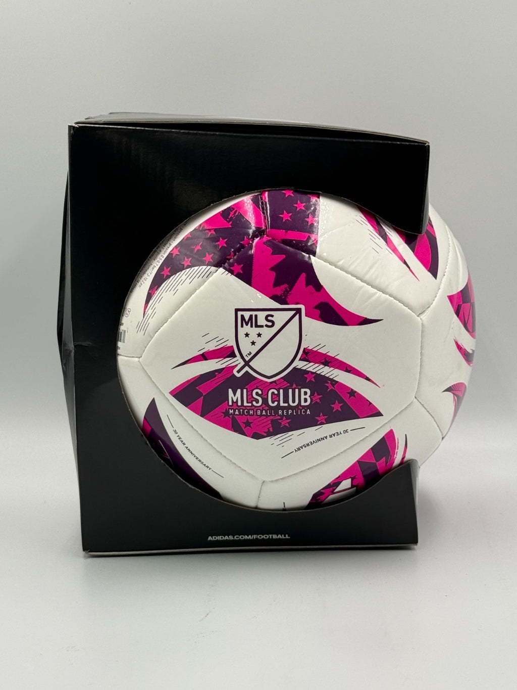 New Adidas MLS Club Youth Soccer Ball Pink White Training Football - Size 4
