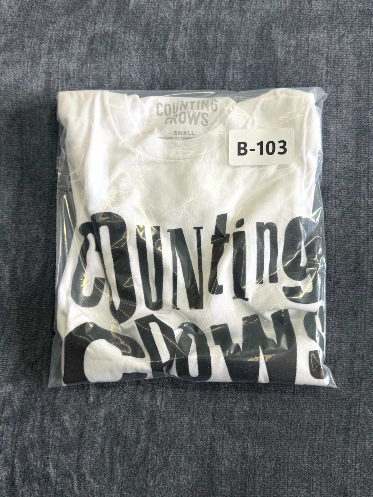 NWOT Counting Crows Ransom T-Shirt Unisex Small White Crew-Neck Short Sleeve