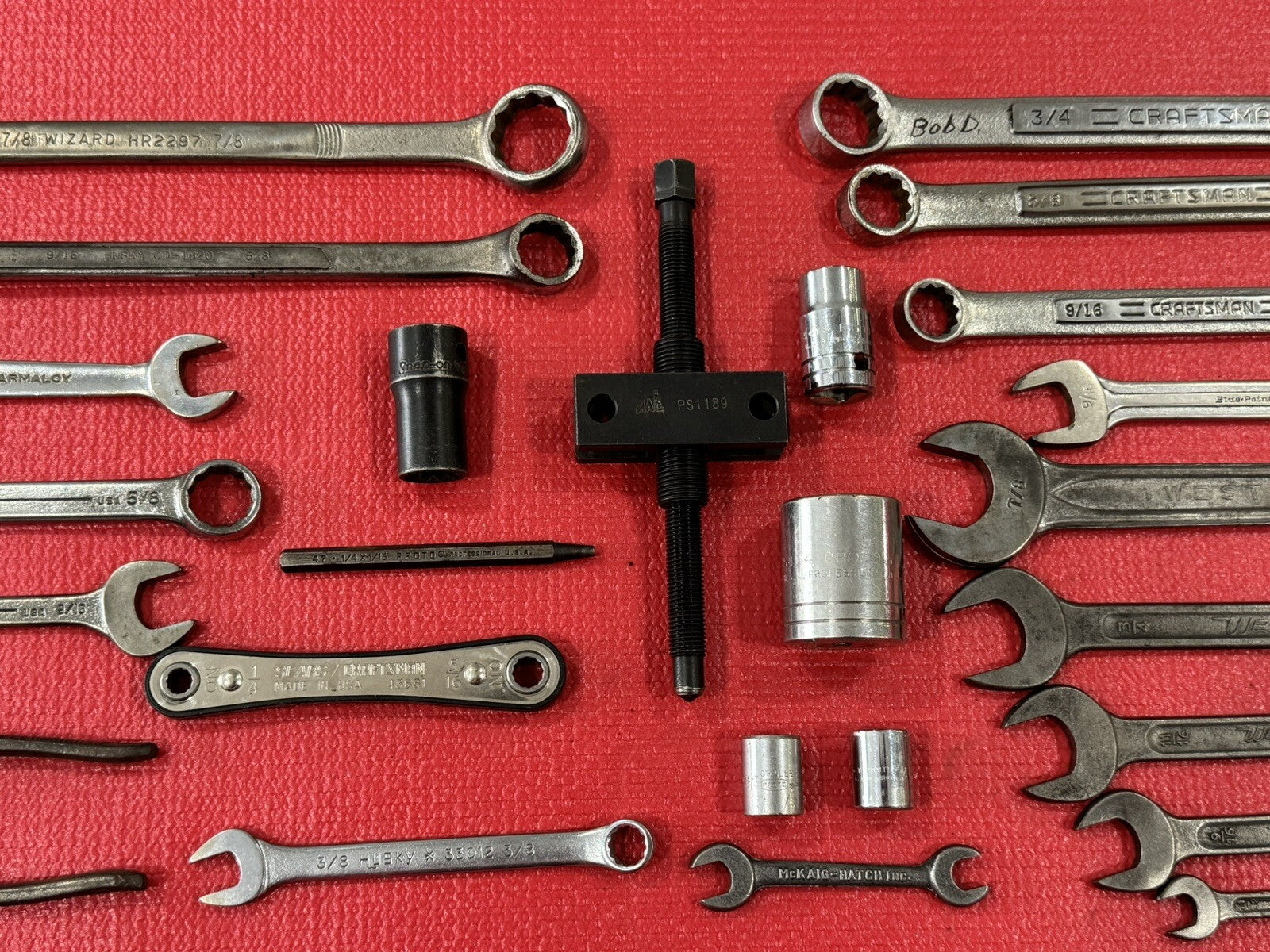 Vintage Lot of 30 USA Tools- Snap-on,Mac,Craftsman,Proto,Westline,Wizard,Bonney