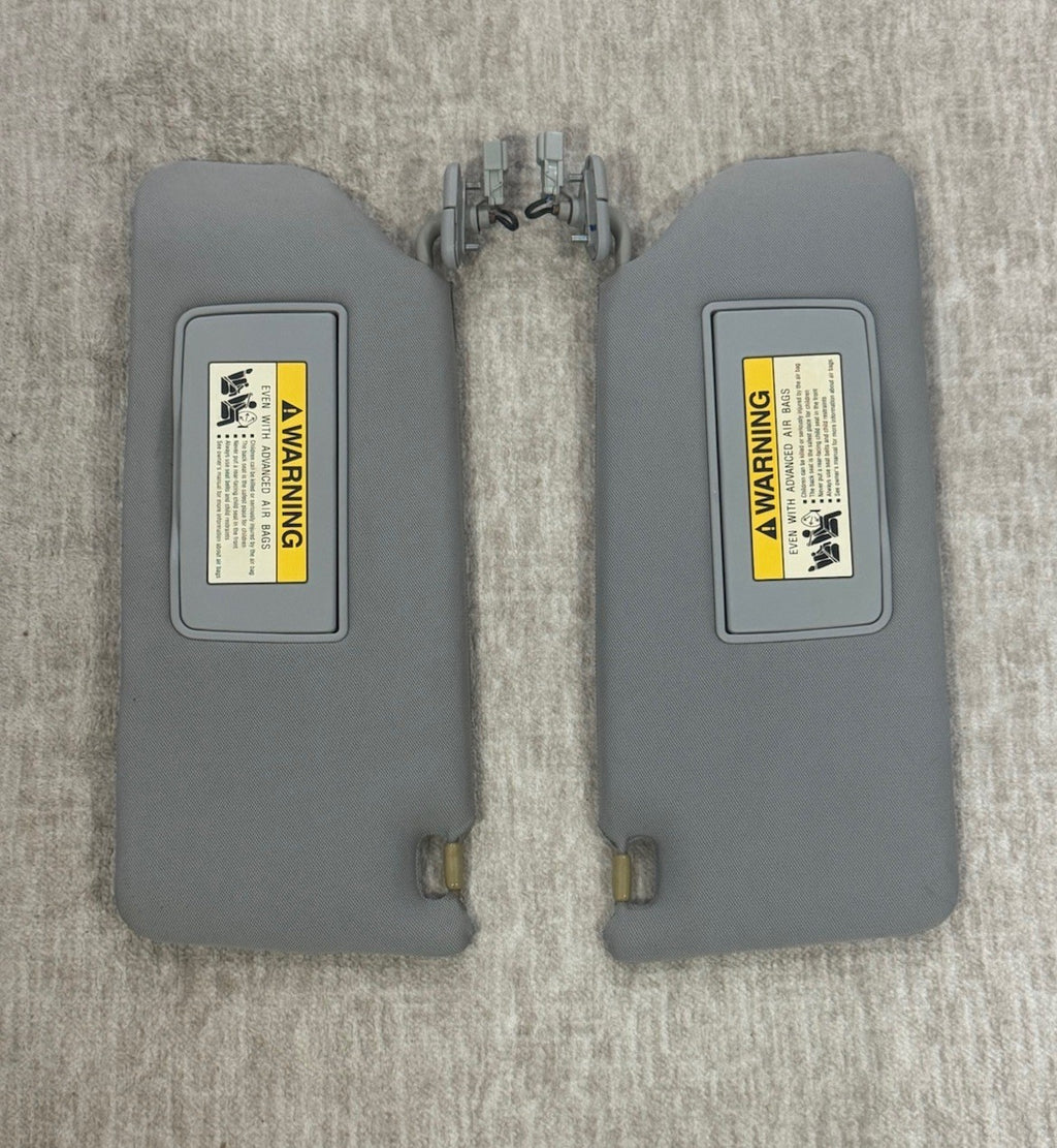 2005-2010 HONDA ODYSSEY SUN VISORS SUNVISORS PAIR SET RH LH ILLUMINATED GRAY OEM