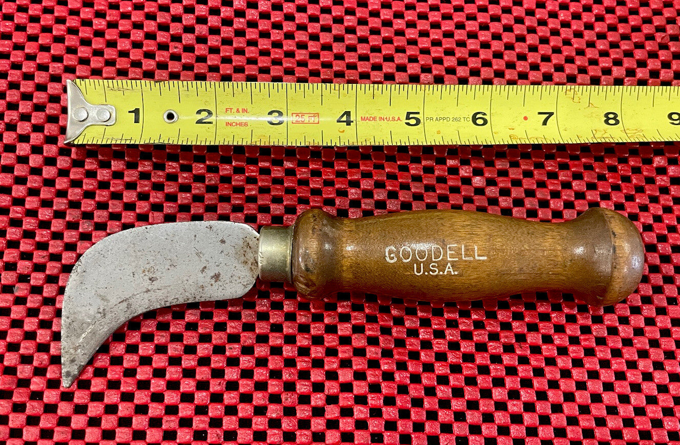 GOODELL USA Knife Carpet Linoleum Cutter Tool Wooden Handle N4