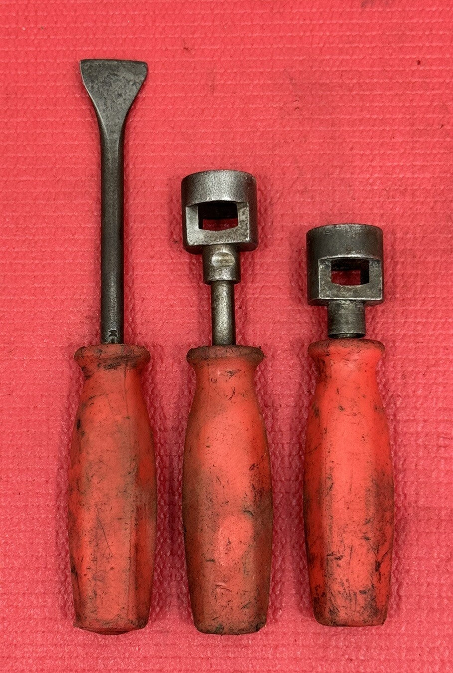Vintage K-D Tools 3 PC, 2 Brake Shoe Retaining Spring Tools & Gasket Scraper