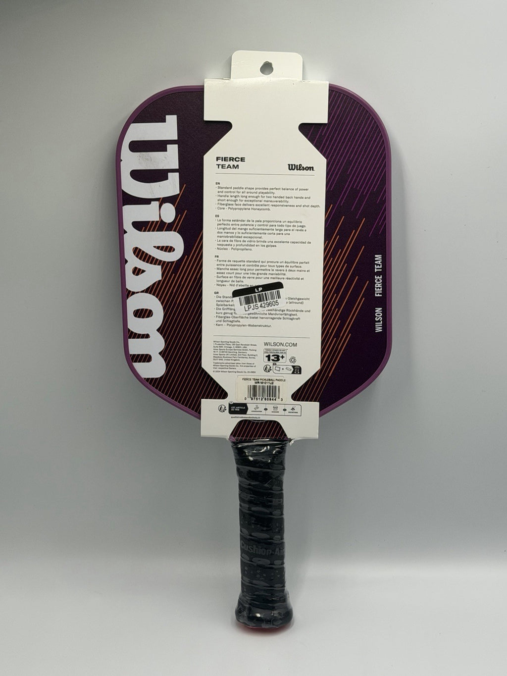 New Wilson Fierce Team Pickleball Paddle All Around Playability Purple Racket