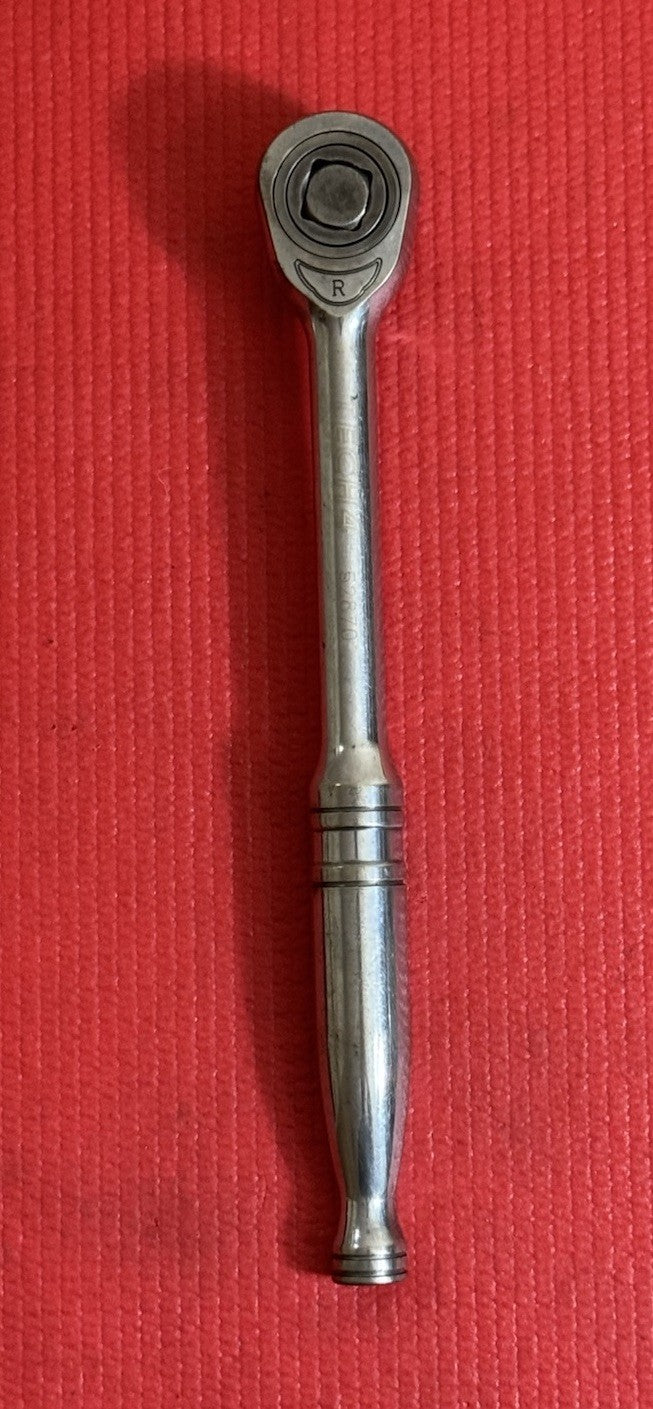 Vintage Chrome Molybdenum 1/2” Drive Reversible Ratchet Very Rare