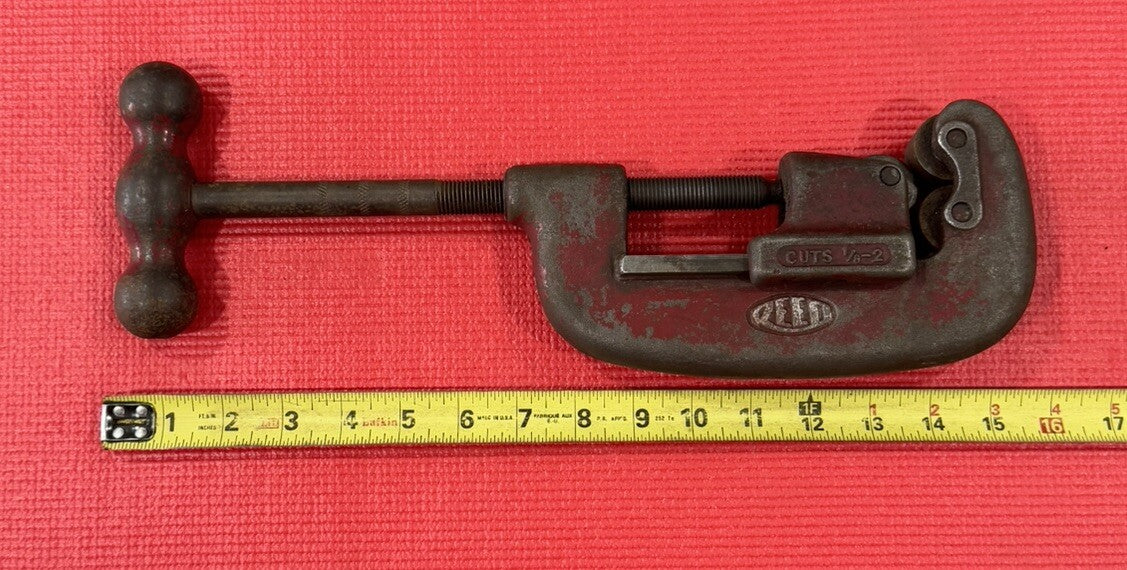 REED MFG CO CUT TOOL #2-1 HD Pipe Cutter, Cuts 1/8"-2" pipe Made In ERIE PA USA