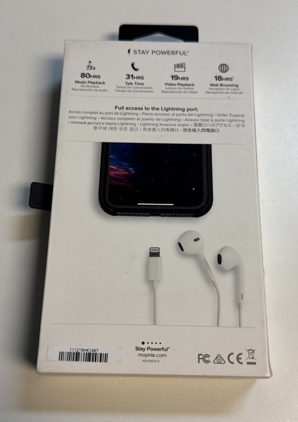 Mophie Juice Pack Access 2000mAh Battery Case For iPhone XR | Black NEW