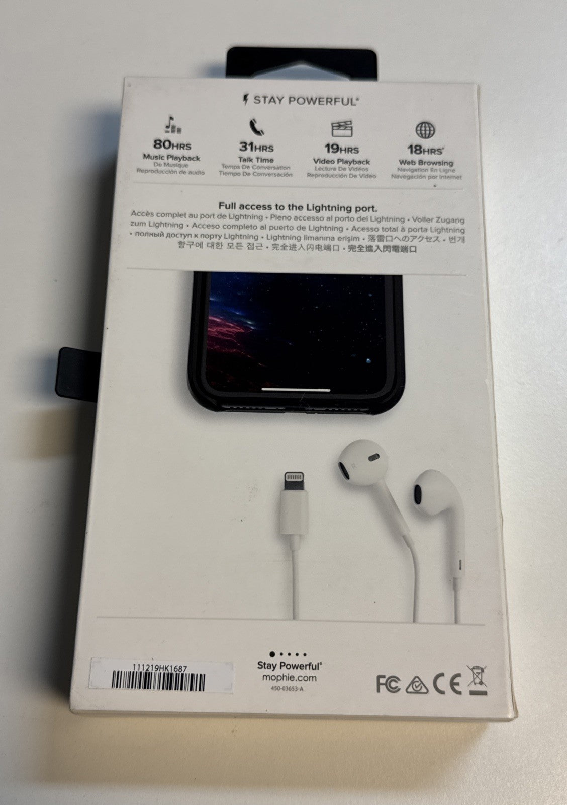 Mophie Juice Pack Access 2000mAh Battery Case For iPhone XR | Black NEW