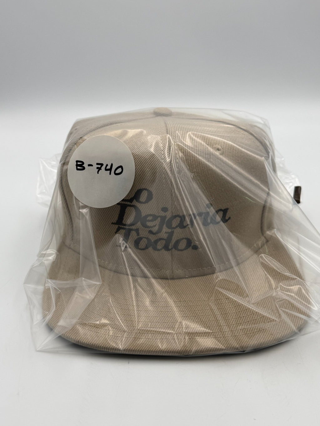 New OTTO CNCO Lo Dejaria Todo Hat Men's Beige Adjustable Sports Snapback Cap