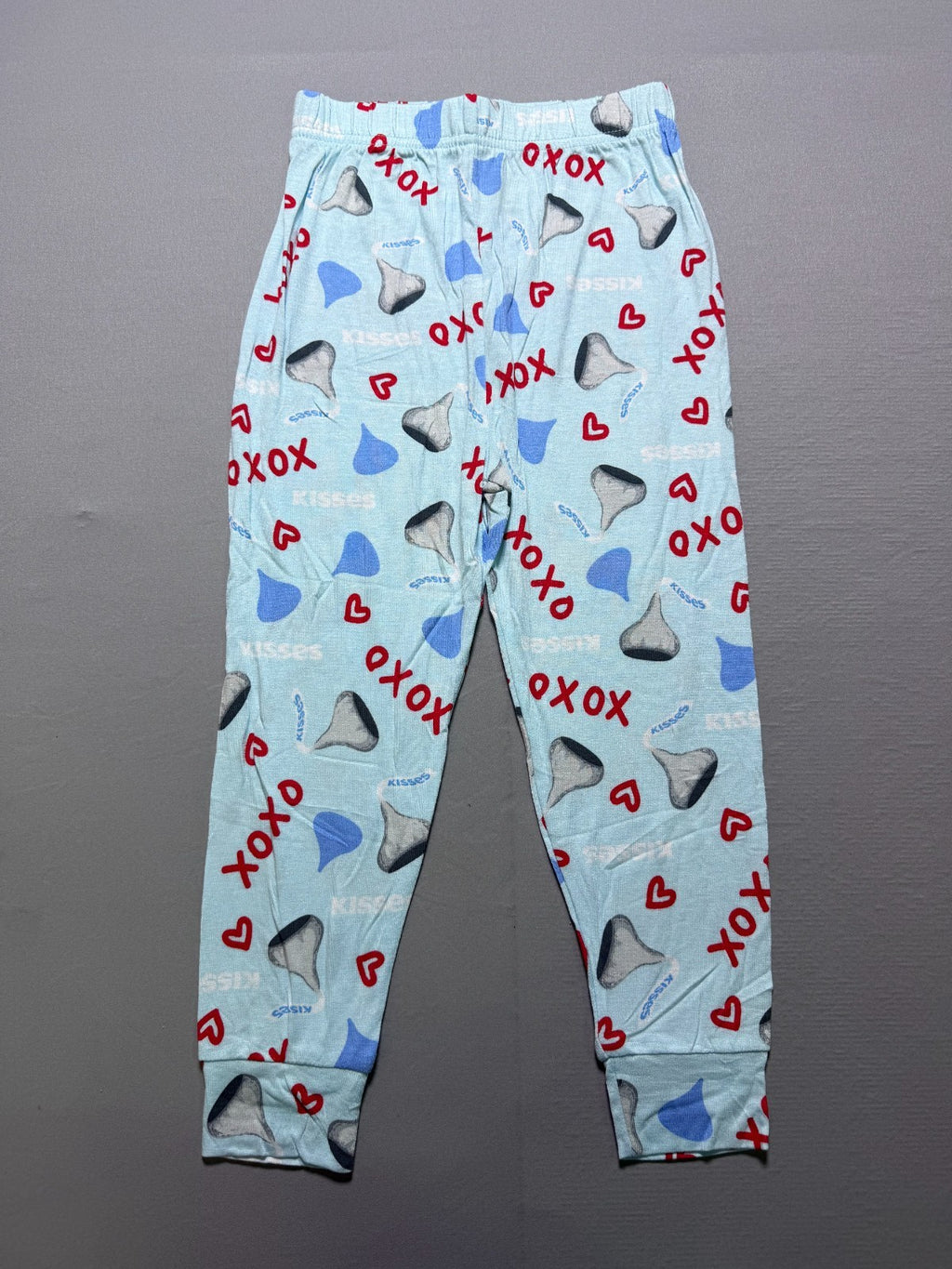 NWOT Hershey's Kisses Character Valentines Adorable 2-Piece Pajamas Kids 4 Blue